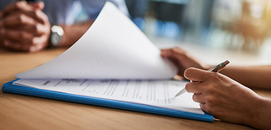 Clipboard for insurance coverage